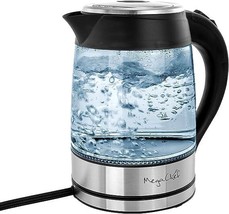 Megachef Stainless Steel Light Up Wired Tea Kettle, 1.8L - £37.26 GBP