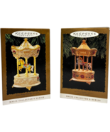 2 pcs 1995+1996 Hallmark Tobin Fraley Holiday Carousel Magic Collector O... - $18.34