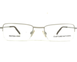 Costume National Eyeglasses Frames CN 28 col.E30 Silver Rectangular 50-1... - $55.91