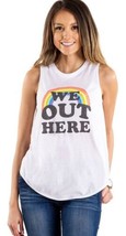 Tipsy Elves Womens  Rainbow Love Tank Top Pride XL Gay we out here - £12.04 GBP