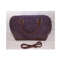  Genuine Leather Handbag Purple   Handmade with removable shoulder strap - $922.97 MXN