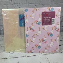 Vintage Wrapping Paper Baby Shower and Clear Iridescent Lot of 2 Packages  - £11.62 GBP