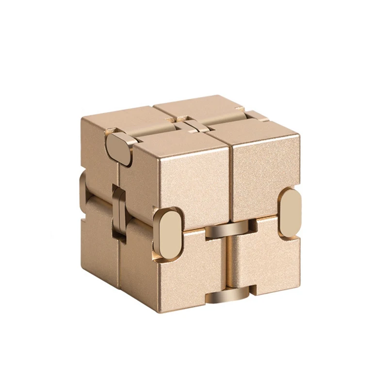 Play Metal Infinity Cube Anti Stress Aluminum Alloy Easy Play Office A Cubic Fid - £39.39 GBP