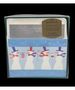 Vintage Hallmark Christmas Cards Boxed Set 18 Snowman Happy Holidays Sno... - £10.47 GBP
