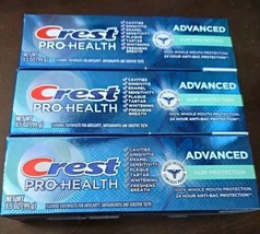 3 Crest Pro Health Advanced Fluoride Toothpaste Gum Protection 3.5 oz (B... - £12.42 GBP