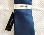 ALFANI Men&#39;s Tie Sidney Stripe Blue NWT MSRP $55.00 - $14.80