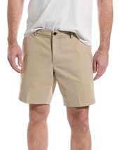 7 For All Mankind Men&#39;s Slim Fit Tech Shorts in Sand-Size 36 - $69.94
