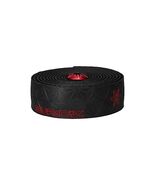 Supacaz Super Sticky Kush Bar Tape with Plugs - Red Print/Red  - $99.00