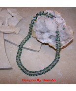 Red Carpet Chain Maille with Green Crystals Necklace - £133.91 GBP