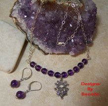 Luckenbooth &amp; Amethyst Necklace &amp; Earring Set - $78.00