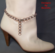 Boot Chain Anklet in Bronze &amp; Stainless Steel - £27.73 GBP