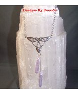 Lavender Stick Pearls &amp; Celtic Trinity Knot Set - €74,17 EUR