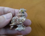 Y-BIR-VUL-3 red Vulture Buzzard carving Figurine soapstone Peru scavenge... - $8.59