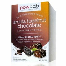 powbab Aronia Hazelnut Chocolate Bites - Low Sugar, Artisan, Organic Ingredients - £23.73 GBP+