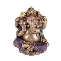 MINIATURE GANESHA STATUE 2" Small Hindu Elephant God Mini Resin NEW Lord... - $10.75