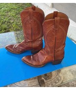 LUCCHESE Style L6616 Vintage Men’s Brown Handmade Cowboy Boots, Size 10.5 D - $153.45