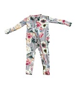 Posh Peanut Floral Ruffled Full Zipper Bamboo One Piece Size 3-6 months - $19.80