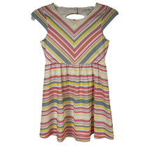 Jessica Simpson Girls Multicolor Herringbone Striped Hacci Amalia Dress ... - £13.66 GBP