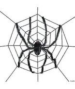 Spider Web Prop Gigantic Hanging 8&#39; Halloween Scary Spooky Haunted House... - £39.17 GBP