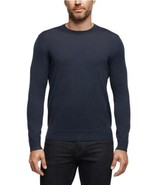 Banana Republic Mens Sweater Blue Merino Wool Long Sleeves Crewneck Slim... - $975.89 MXN
