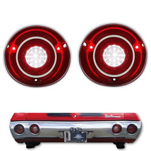 71 Chevy Chevelle SS &amp; Malibu LED LH &amp; RH Back Up Reverse Light Lamp Lens Pair - £72.90 GBP