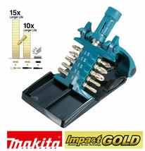 Makita B-30754 Impact Gold Magnetic Screwdriver BIT SET Holder Torsion 1/4" HEX - £28.56 GBP