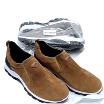 LUODI Mens Slip On Shoes Size 13.5 EU 48 Brown Grey 2 pair - $36.47