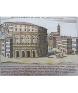 Rome, Theater of Marcellus,  Giacomo Lauro, 1625, Theatrum Marcelli Ubi Nunc - €104,34 EUR