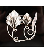 *Vintage Sterling Silver Lily Flower Pin Brooch - $1,288.55 MXN