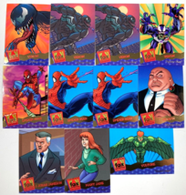 SPIDER-MAN VENOM 1995 Fleer Ultra FOX KIDS Trading CARD Lot of 11 KINGPI... - $24.74