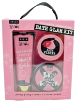 Ultimate Pampering Bath Glam Kit New 3 Piece Gift Set Hallu Escape by Peyton - £9.60 GBP