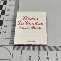 Vintage Matchbook Cover  Linda’s La Cantina Restaurant Orlando FL  gmg  unstruck - £9.95 GBP