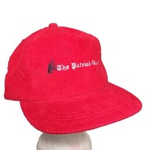 Vintage Showcase by Yupoong Corduroy SnapBack Hat THE PATRIOT NEWS Red - £24.59 GBP