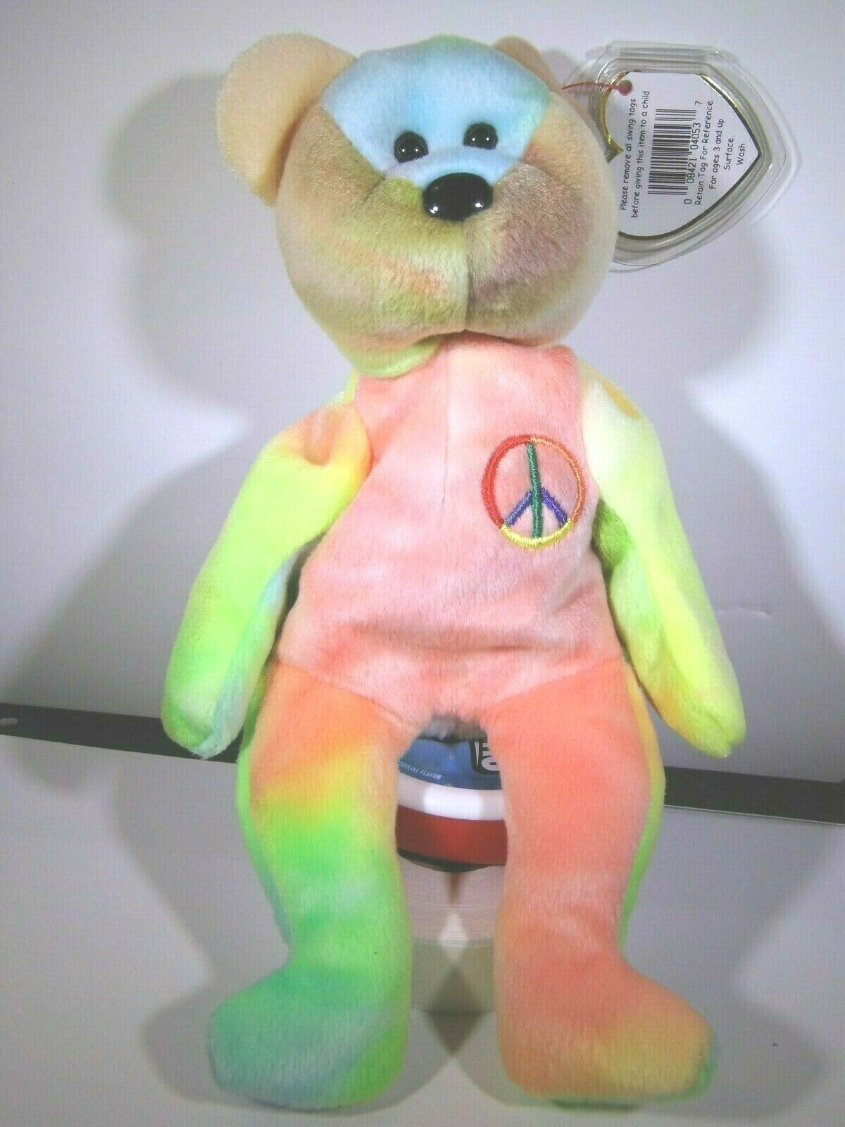 Peace TY Beanie  Nice Colors Tush #101 Stamp  #PB175  MWMT &amp; Tag Protected - $8.55