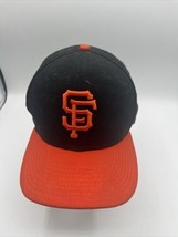 San Francisco Giants Embroidered Black/Orange New Era 59FIFTY Hat SnapBack - £8.93 GBP