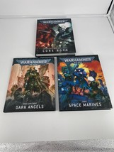 Warhammer 40,000 40K - Lot of 3 Core Book/Dark Angels/Space Marines - £21.87 GBP