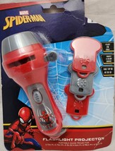 Spiderman  Projector Flashlight Night Light with 3 Disks Factory Sealed - £15.78 GBP