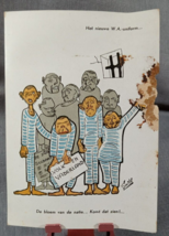 WWII German Postcard Anti War Humorous Smits Vtg Original New Uniform Damaged! - £1.96 GBP