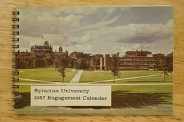 Vintage 1957 Syracuse University Engagement Calendar Spiral Bound Notebook - £15.56 GBP