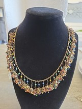 Vintage 60s Boho Bollywood Moroccan Indian Bohemian Gypsy Necklace - £47.74 GBP