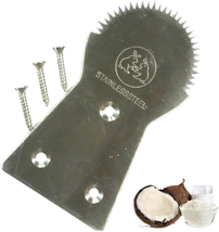  Coconut Scraper Grater Stainless Steel Shredder Serrated Grinder Blade ... - $11.88