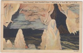Noel Missouri MO Postcard Bluff Dweller&#39;s Cave Soda Fountain - £2.38 GBP