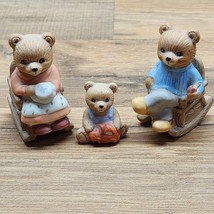 HOMCO Bear Family Figurines Rocking Chairs #1470 COMPLETE SET - Mama, Papa, Baby - £11.79 GBP