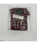 Longaberger Basket MEDIUM GATHERING Liner PLAID TIDINGS Fabric NIP CHRIS... - €17,09 EUR