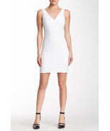 NWT Helmut Lang Frame White Stretch Cotton Seamed BodyCon Dress sz 00 XS... - $195.10 CAD