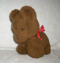 7.5&quot; Vintage Brown Tan Eden Teddy Bear Wind Up Musical Stuffed Animal Plush Toy - £44.03 GBP