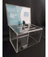 Max Gear Acrylic Donation Box with Lock and Sign Holder, Clear 1 Pack, - $23.33