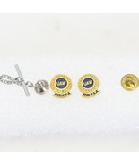 UAW United Auto Workers V Cap Vintage Lapel Pin &amp;Tie Clasp - $16.65