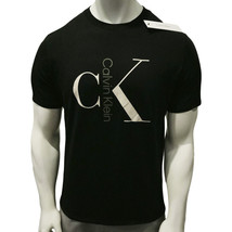 Nwt Calvin Klein Msrp $54.99 Men&#39;s Black Crew Neck Short Sleeve T-SHIRT S M L Xl - £17.97 GBP