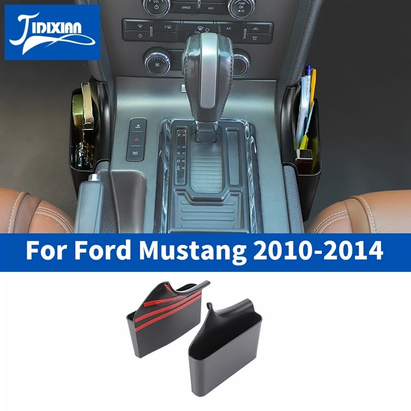 JIDIXIAN Stowing Tidying Car Gear Shift Storage Box Organizer for Ford Mustang - £38.10 GBP